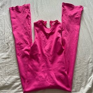 Pink Sleeveless Jumpsuit